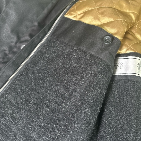 Gianfranco Ruffini Italy Men’s Reg. M Full Zip-Button Lined Over Coat Black. - Picture 8 of 12